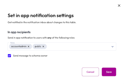 catalog explorer notifications